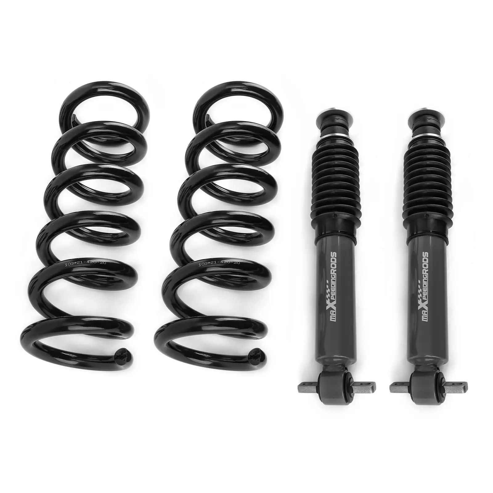 2 Leveling Lift Kit compatible for Dodge Ram 1500 2WD V8 2009-2018 Shocks + Coil Springs