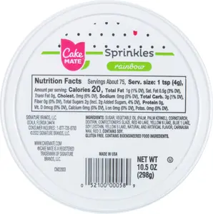 Rainbow Easter Sprinkles – 10.5 oz Resealable Tub, Delicious Dessert Sprinkles for Cookies, Cakes, Ice Cream, Donuts (Rainbow Jimmies)