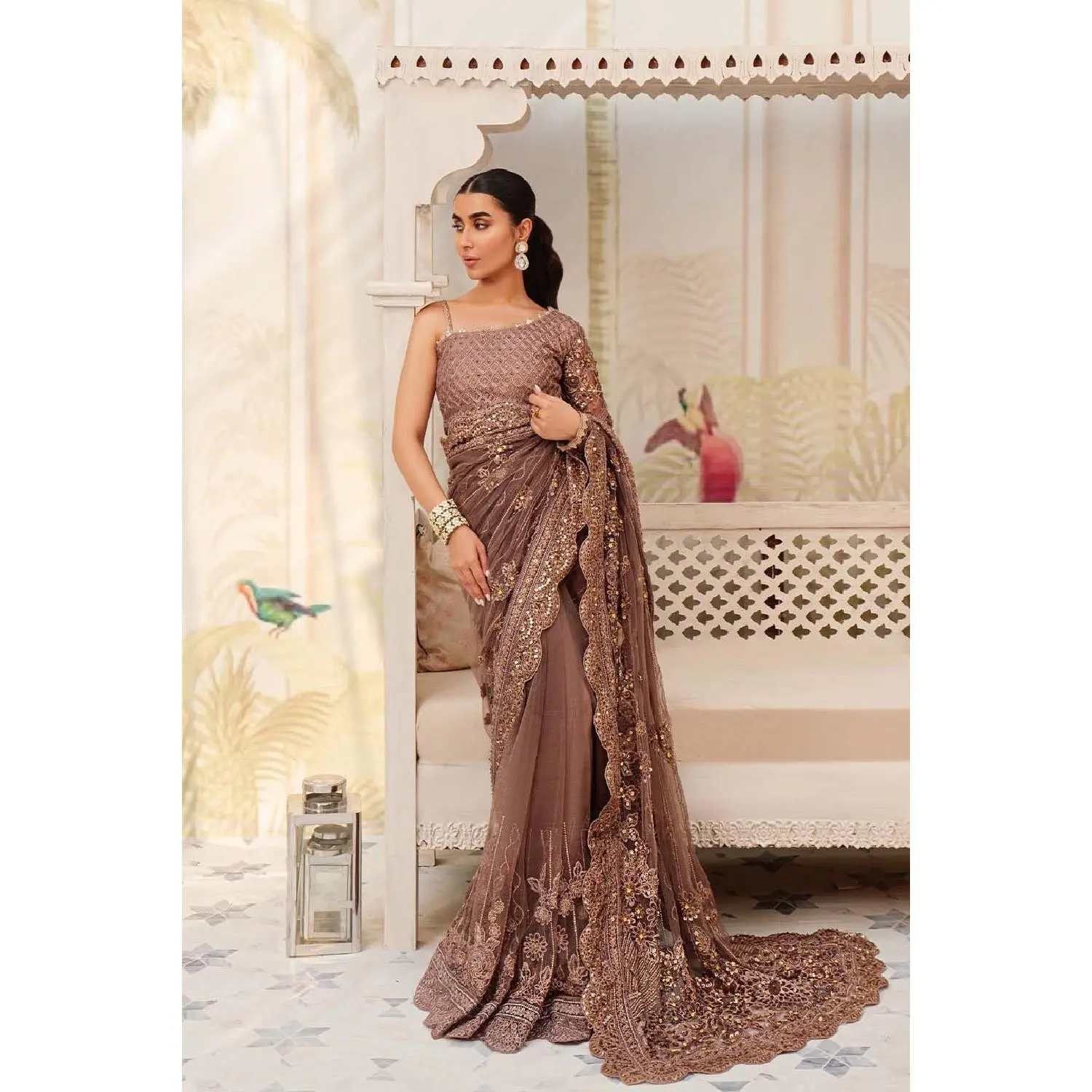 NORA by Zarqash Festive Luxury Wedding Saree Edition - Z-1364
