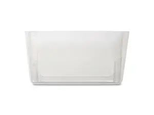 Unbreakable Plastic Wall File Letter Size 13" x 3.69" x 7.16" Clear TR55342