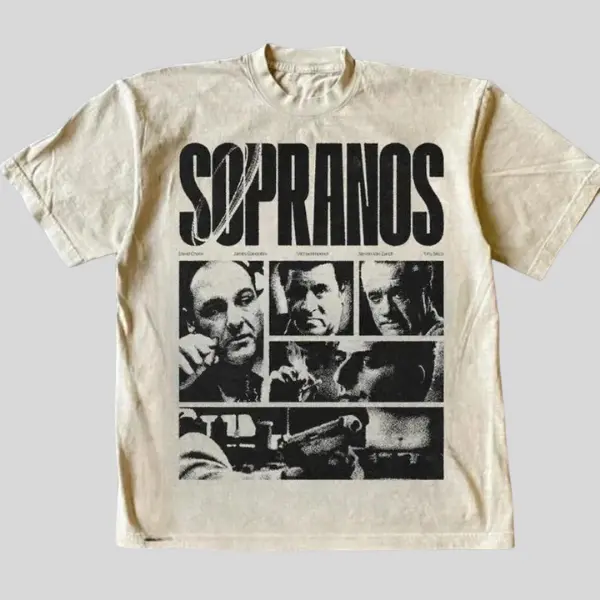 The Sopranos Retro Shirt, Vintage 90s Y2K TV Show Tee, Mafia Crime Aesthetic Unisex T-Shirt