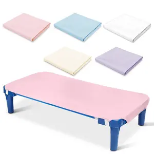 Standard Size Daycare Crib Sheet, Fitted Crib Sheets, Breathable Microfiber Nap Mat Cover for Boys & Girls, 23x51 Inches, Soft Bedding Accessory