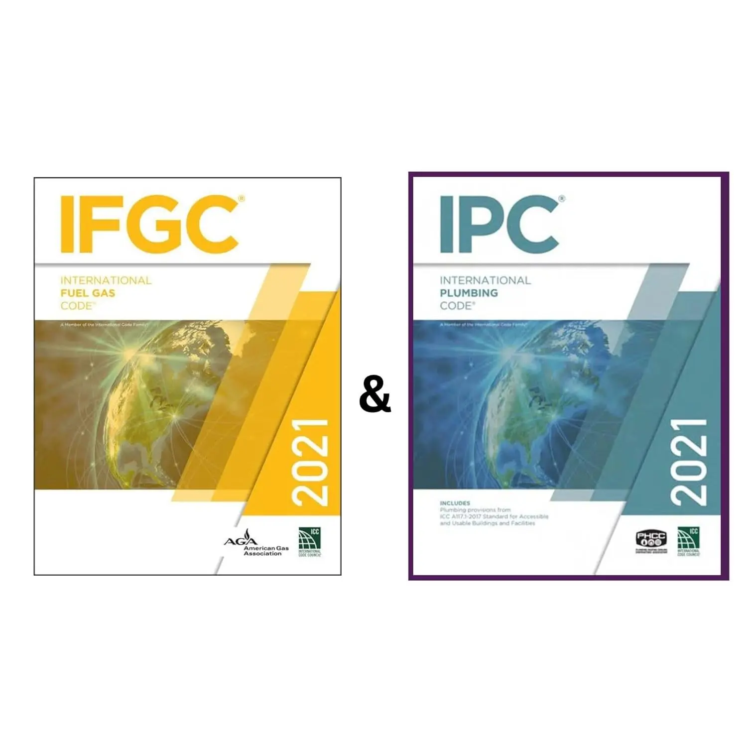 2021 IFGC & IPC Combo Pack | International Fuel Gas Code + Plumbing Code Books (ICC Official Editions, Paperback