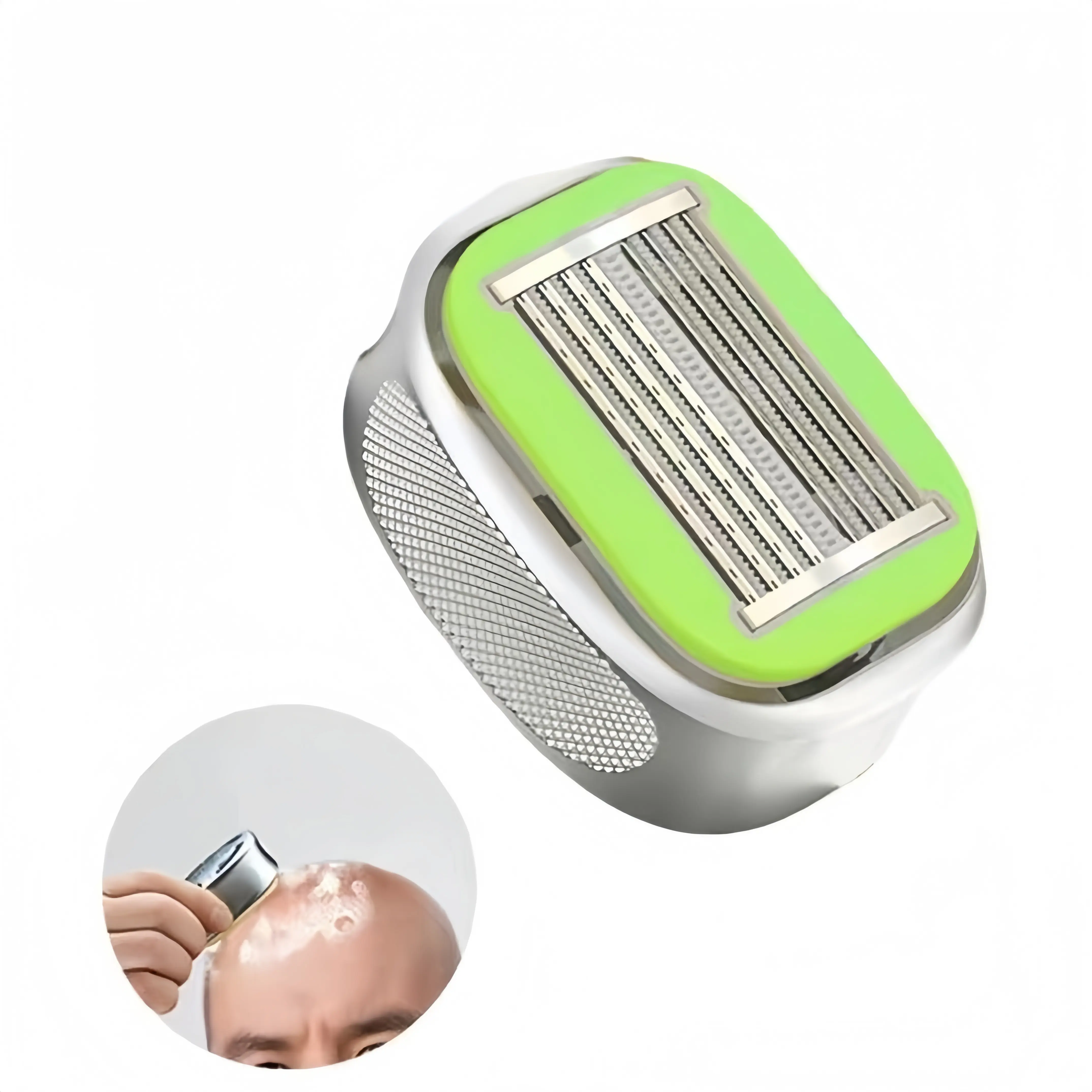 Stainless Steel Double Blade Shaver for Men Portable Grooming Tool for Head Beard Hair Clipper Ideal for Daily Travel Seniors Athletes Barber Estrid Razors Yellow