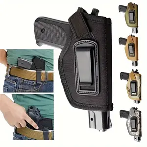 1pc Stealth Tactical Waist Sleeve For Ultimate Weapon Concealment - Durable & Universal Fit For Hunters And Outdoor Enthusiasts Concealed Holster Carbon Fiber Holster 9MM 380 Glock 17 19 26 43x 1911 vnsh fn reflex holster for concealed carry