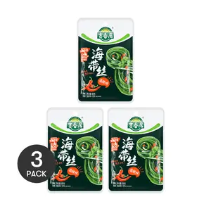 JI XIANG JU Spicy Seaweed Strips - 3 Packs of 88g | Instant Snack | Sichuan Specialty