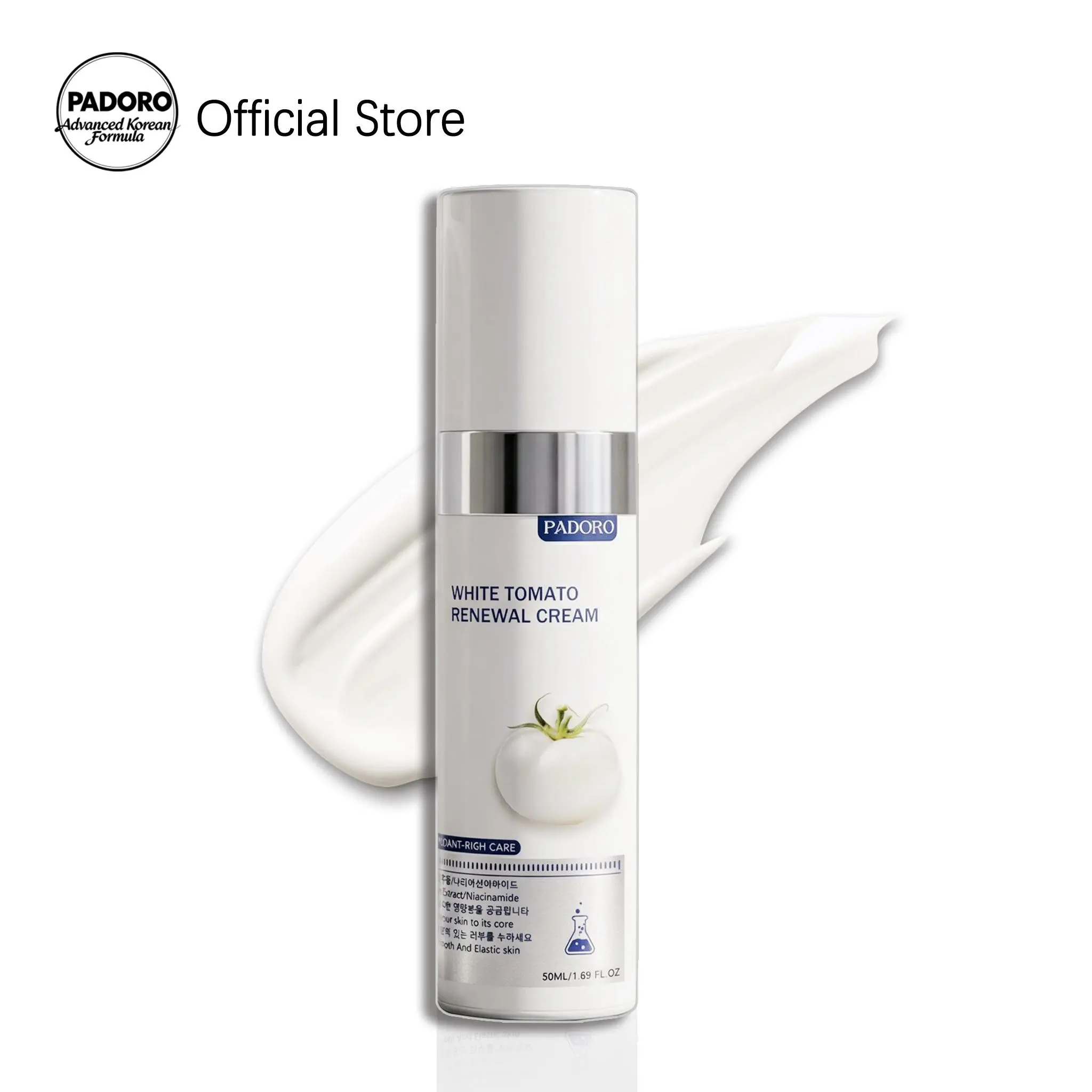 【PADORO】white tomato cream / Youthful Formula Ultimate Moisturizing Cream (50mL) / Anti Wrinkle Moisturizer / Collagen, Niacinamide, Centella Asiatica, Hyaluronic Acid / Wrinkles, Skincare Hydrating Daily Moisturizer Moisture Hydrate