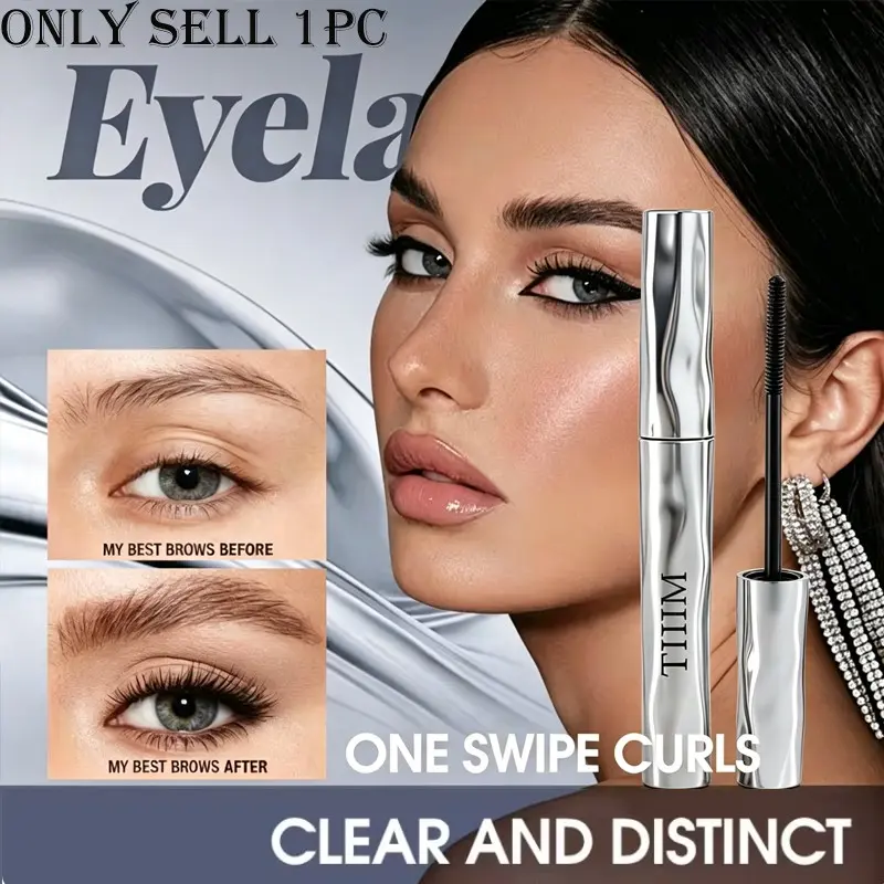 Lightweight wide-angle brush fluffy lashes mascara, comfortable wear, groom all lengths of lashes fully