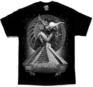 Dga Chicano Art Ancestral Aztec Men's David Gonzales T Shirt