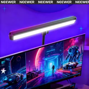 NEEWER NG01 RGB LED Streaming Light, Desktop Video Light for Live Streaming, Gaming, Video Recording & Content Creation with Adjustable RGB Lighting