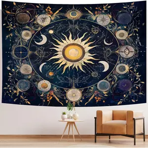 Mandala Tapestry Wall Hanging Hippie Bohemian Wall Decor Wall Art Indian Tapestries Boho Home Decoration for Bedroom Living Room Dorm. Multiple sizes are available for selection.