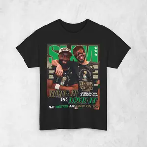 Jayson Tatum & Jaylen Brown Shirt, SLAM Cover T-Shirt, Unisex Sports Tee, Vintage Retro Basketball Streetwear, Gift