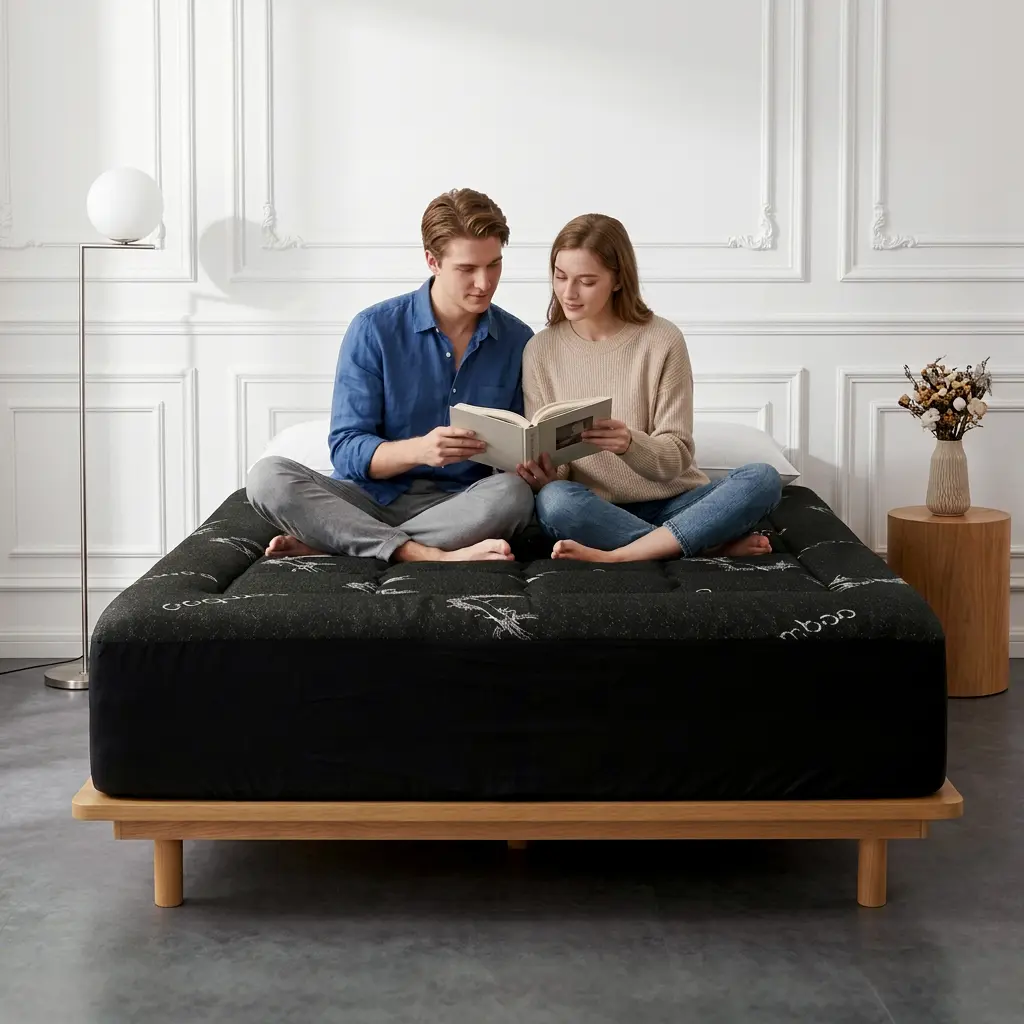 Bamboo Mattress Topper Queen – Breathable Fitted Sheet Style, Deep Pocket for 18" Mattress, Soft & Fluffy for Home summerwins