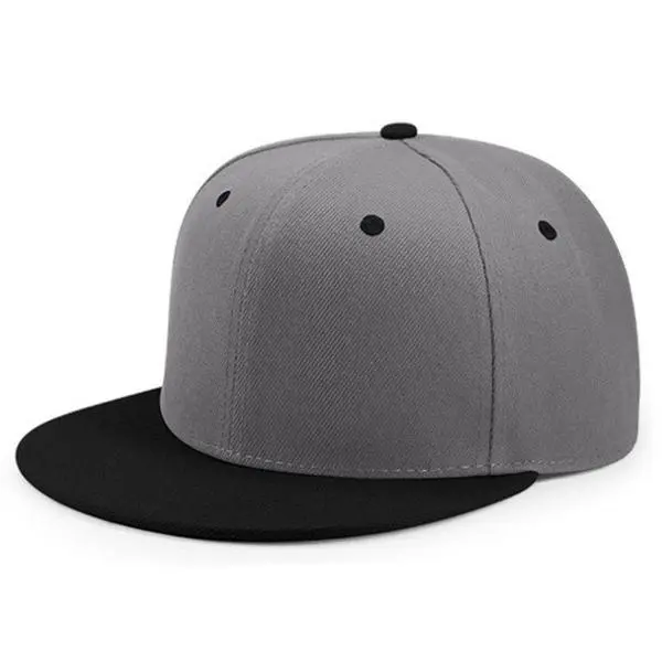Minimalist Flat Brim Baseball Cap – Adjustable Snapback Hat for Men Women, Everyday Casual Streetwear
