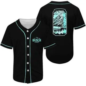 Busch Light Beer Art Baseball Jersey Beer Baseball Jersey Shirt Gift For Friends Drinking gift for him gift for het birthday gift 4th of July Beer Baseball Jersey , trendy baseball jersey