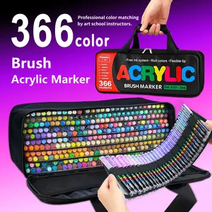 Valentine's Day Professional Art Pens, Artist Supplies, 12-72 Colors, Soft Tip Liquid Design, Ideal for DIY Christmas Graffiti, Full Color Easy Application