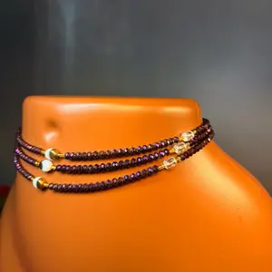 Auntie Ama’s Velvet Amethyst Crystal Waist Beads