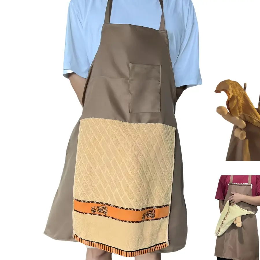 Funny Prank Apron for Dad, BBQ Grill Cooking Apron with Hidden Pocket, Unique Father's Day Gag Gift for Husband & Boyfriend Adjustable Kitchen