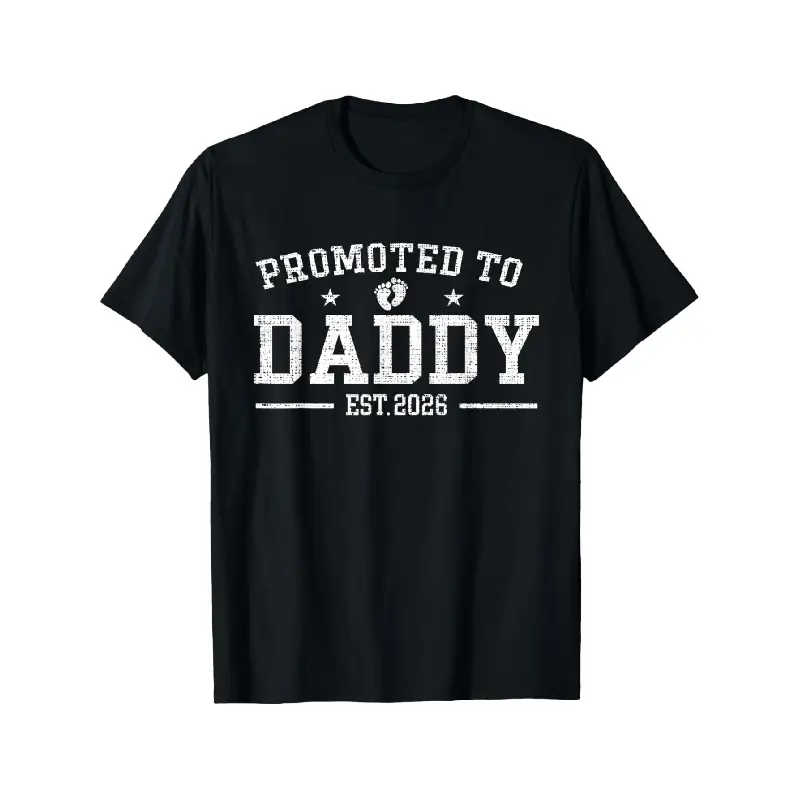 Dad Est 2026 Promoted to Daddy 2026 Father 2026 New Dad 2026 T-Shirt Graphic Graphic Tees Vintage