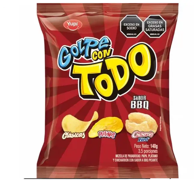 Pasabocas GOLPE con todo familiar BBQ 140g