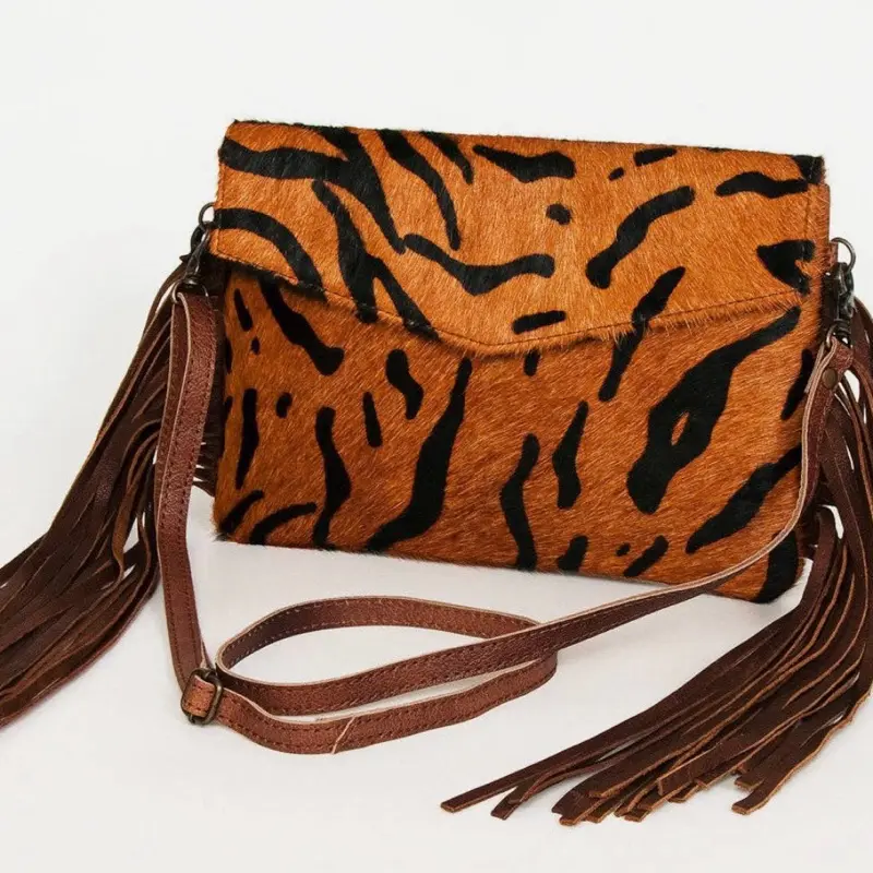 American Darling Ella fringe envelope crossbody bag ADBGS178C -striped