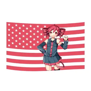 kasane teto flag 3x5ft tapestry with brass grommets for college dorm decoration, outdoor party, gift, backyard, Decorative Hanging Girl Room Accessories