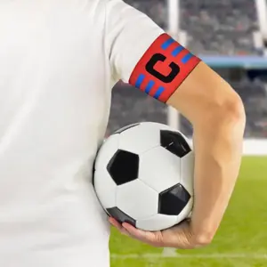 Football Captain Armband, Sports Arm Band for Coaches Players Referees, Soccer Basketball Hockey Games, Team Identifier, Jersey Shorts Gloves, Soccer Training Equipment, Football Accessories