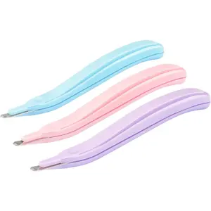 Professional Magnetic Staple Remover Puller Staples Remover Staple Removal Tool for School Office Home 3 Pack (Blue, Pink, Purple)