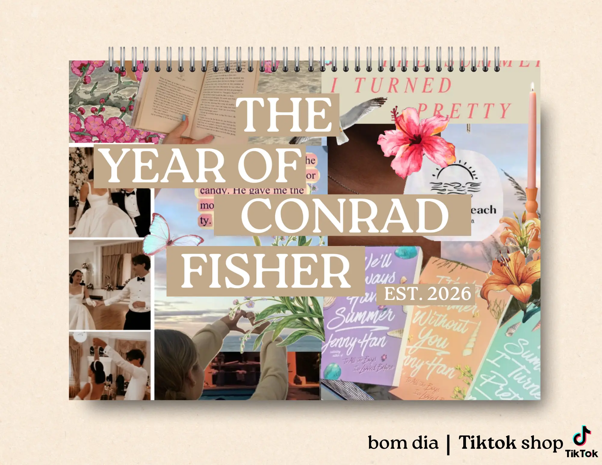 Conrad Fisher Wall Calendar 2026, Team Conrad The Summer I Turned Pretty, Cousins Beach Aesthetic, TV Show Merch, TSITP Merch, Connie Baby