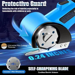 Cordless Cardboard Cutter, 3.6V 2000mAh Electric Scissors Cardboard Cutter , Rechargeable Cutter Fabric Scissors Rotary Cutter for Cardboard,Leather