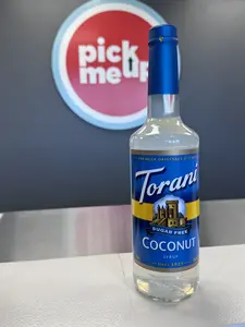 Torani - Sugar Free Coconut Syrup for Soda, Coffee, Water and other beverage flavor add ins. syrup quench it