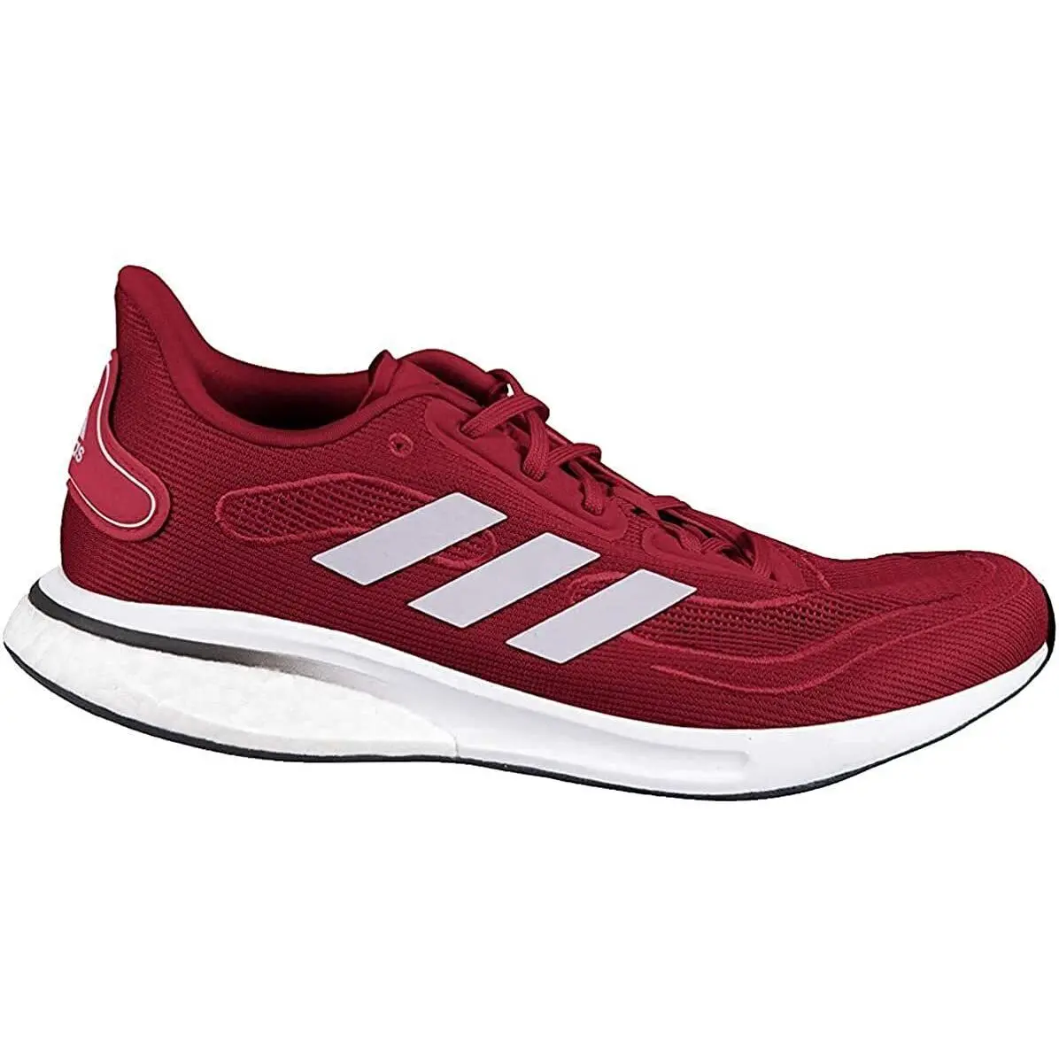 adidas Men's Supernova Trainer Running Shoes - Regular Fit, Responsive Boost Midsole, Engineered Mesh, Lace-Up, Fabric, Recycled, Extra Airflow, Flexible Cushioning, Performance Style, TEAM POWER RED FX7422