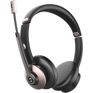 Headset,  Headsets with Microphone Noise Cancelling, On Ear Headphones with Mic Mute, Handsfree PC Headsets for Zoom/Ms Teams/Skype/Dual Connect/Laptop//Tablet