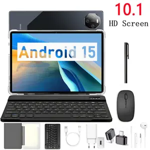 10 Inch Android Tablet 2026, Android 15 Tablets, 12GB RAM 256GB ROM, Quad-Core Processor, 1280x800 HD IPS Screen, Bluetooth, WiFi Tablet for Adults/Seniors