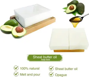 Organic Shea Butter Soap Base - 2 lbs - Easy Melt and Pour - Moisturizing - DIY Handcrafted Soap
