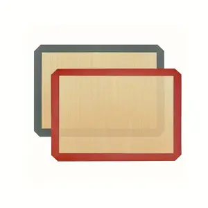 2pcs Silicone Baking Mat Sheet - Reusable Silicone Baking Sheet - Easy & Convenient Nonstick Baking Supplies - 16.5"x11.6" Silicone Mats For Baking - Baking Mat For Oven