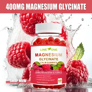 Magnesium Supplement for Stress, Memory Focus, Sleep & Recovery - Vegan, Gluten Free, Non-GMO, vitamin D&B6,No Added Sugars – 60 Raspberry Gummies