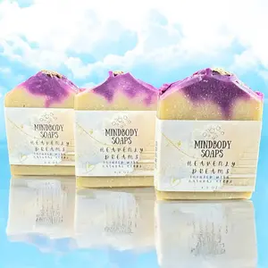 Heavenly Dreams Scent Handcraft Artisan Soap Bar Infused with Natural Herbs ~ Colloidal Oatmeal ~ Hibiscus Powder ~ Aloe Vera ~ Cold Process Soap
