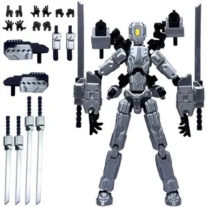 T13 Action Figure Set 8 inch T 13 Multi-Articular Mobile Robot Nova T-13,Desktop Decorations for Game Lovers Toys Assembly Completed
