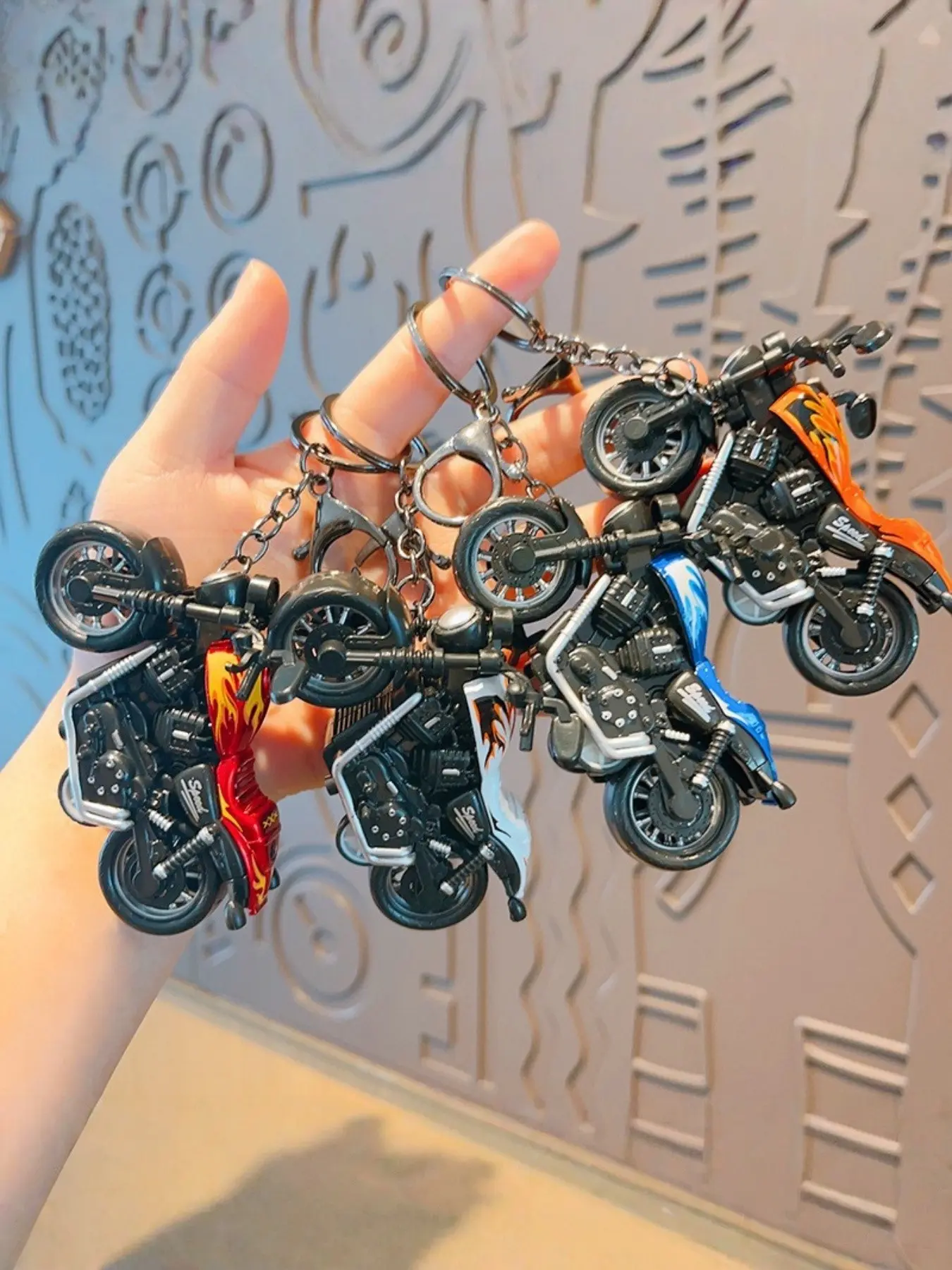 Creative Motorcycle Bag Keychain Alloy Bicycles Model Pendant, Durable & Stylish Accessory for Keys, Perfect Gift Idea for Cyclists, Keychain For Bags, Stylish Keyring