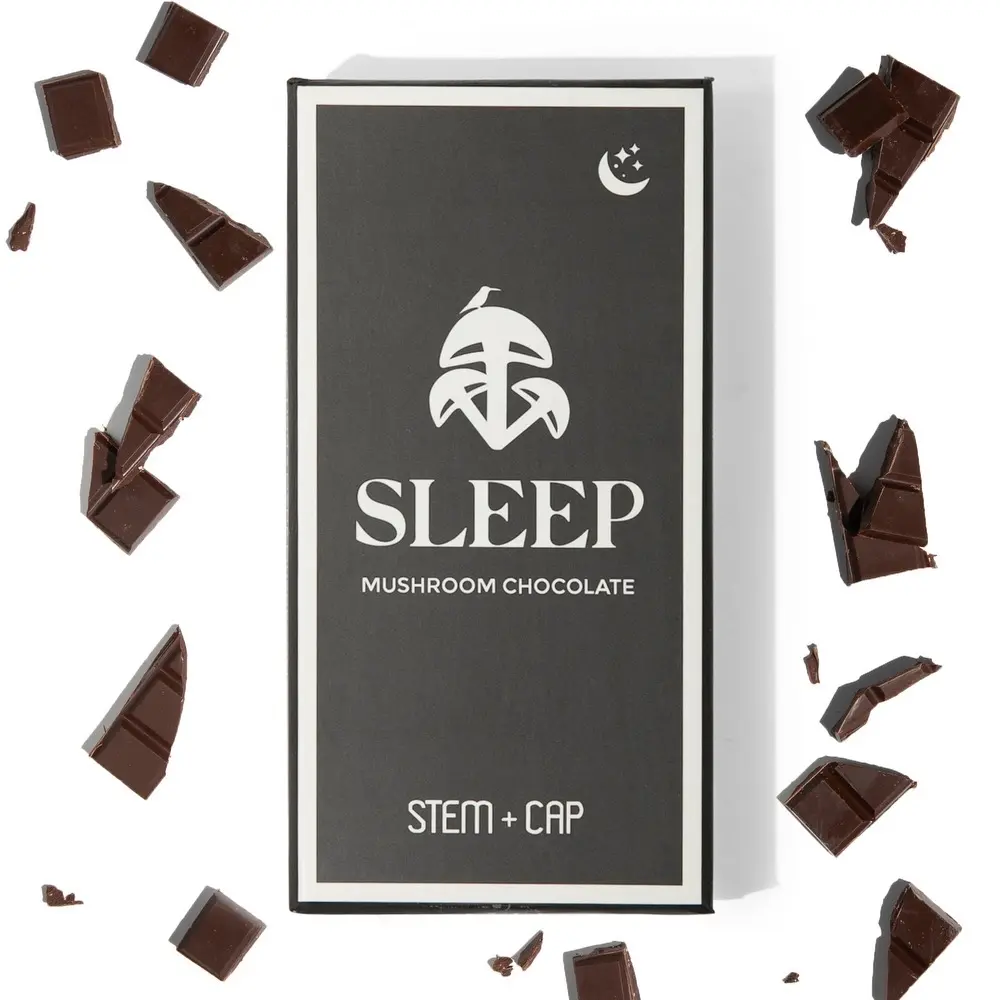 Stem+Cap Sleep Mushroom Chocolate Bar Stem+Cap Sleep Mushroom Chocolate Bar