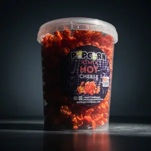 Popcorn Remix Hot Cheese Popcorn | Gourmet Cheesy Spicy Popcorn (32oz Family Size)
