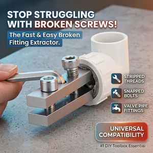 Tap Extractor Tool for Broken Screw and Pipe, Multi-functional Right Left Hand Thread Remover, New Design for Home Plumbing Repair