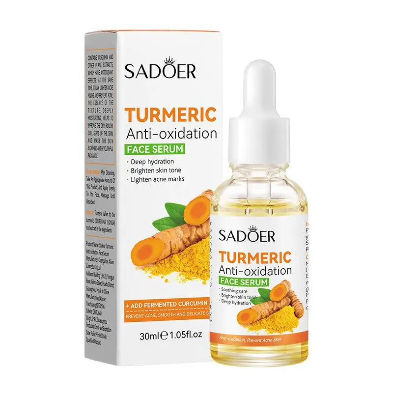 Turmeric Anti-oxidant Face Serum, 1/3 Counts Turmeric Anti-oxidation Face Serum, Deep Hydrating And Moisturizing, Brighten Skin Tone