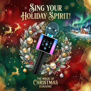 Wireless Karaoke Mic with LED Lights – Hi-Fi Stereo, Vocal-Off Mode & Dual-Mic Pairing – Fun Voice-Changer Toy for Parties, Travel, Car & Camping – Perfect Birthday & Christmas Gift for Kids & Adults