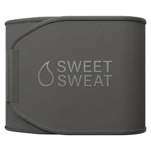 Sweet Sweat Ab Trainer for Women and Men - Sweat Band Waist Trainer Belt for High Intensity Training and Gym Workouts, 5 Adjustable Sizes
