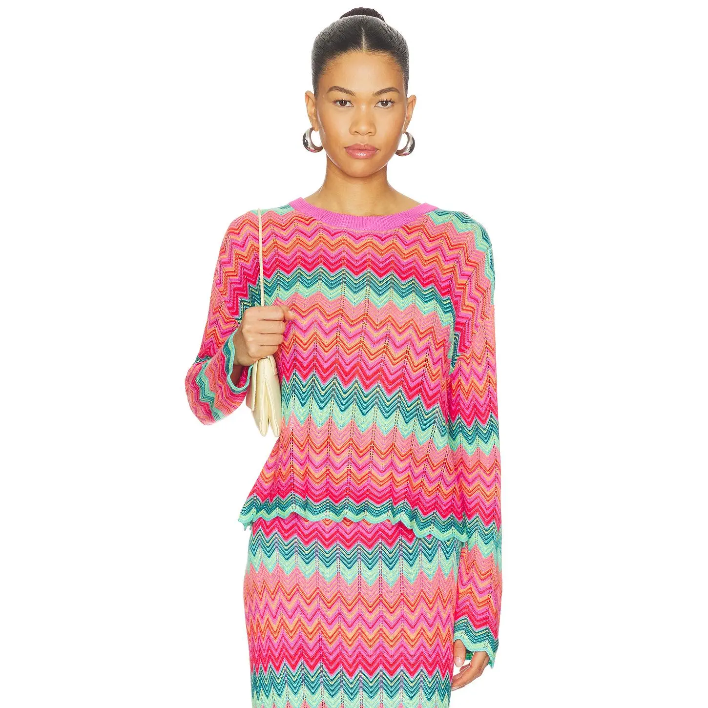 BEACH RIOT Beach Sweater in Strawberry