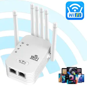 2.4g Single Band WiFi Extender 300mbps, 6 Antennas for Enhanced Coverage, Supports Multiple Devices, Home WiFi Signal Booster