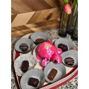 Sweetheart Shelly- Articulated Pink Turtle Fidget