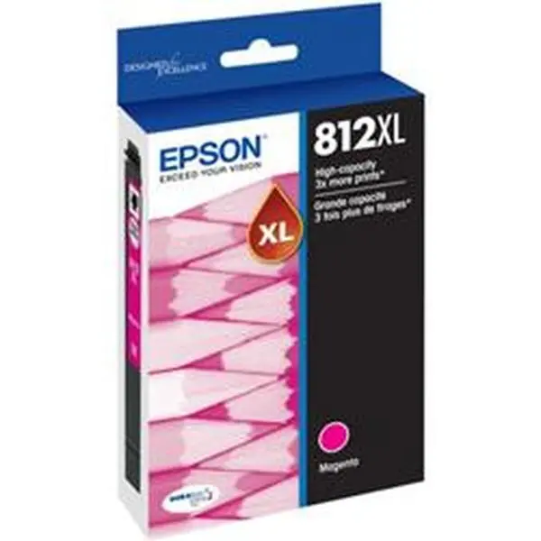Epson America T812XL320-S T812 High Capacity Ink Cartridge with Sensormatic, Magenta